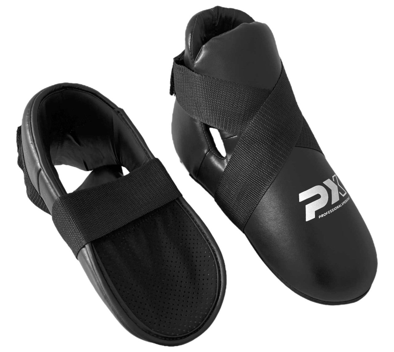 PX Fußschutz schwarz, Zehentasche ergonomische Passform – mit Klettverschluss