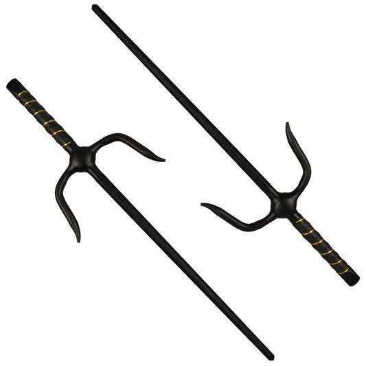 Paar Sai-Gabeln Octagon schwarz ca 48.5 cm ideal für Techniktraining robuste Ausführung