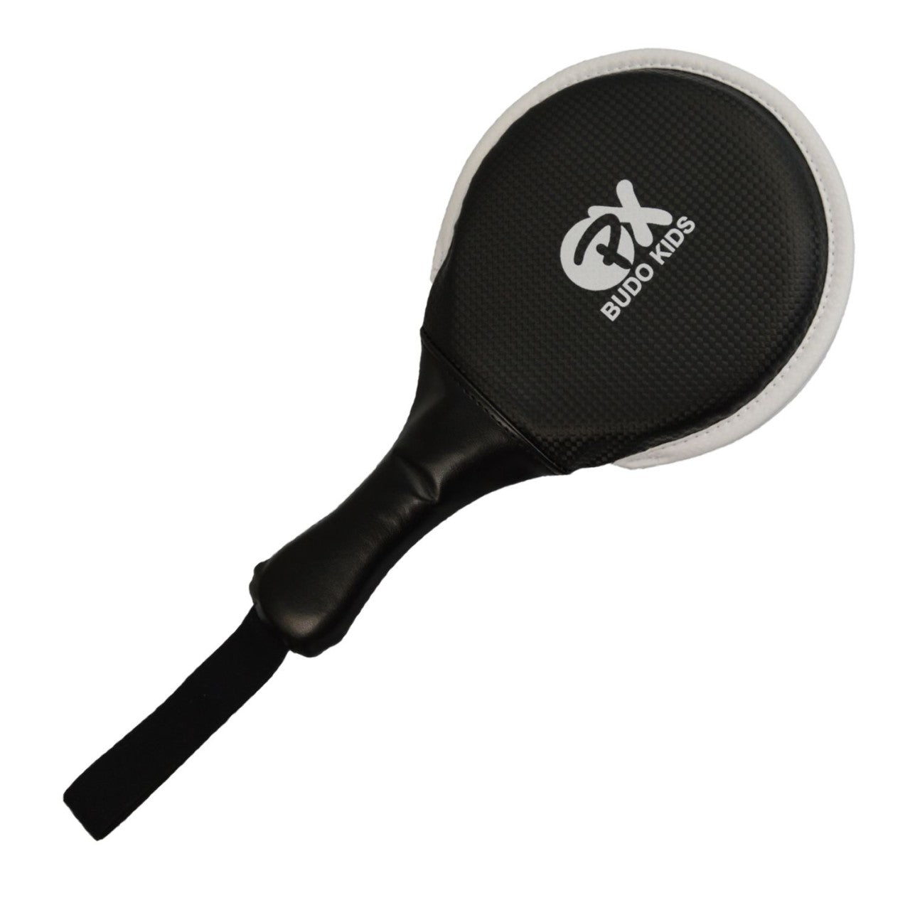 PX Taekwondo Kids Mini-Doppelmitt - Kunstleder - schwarz - Ergonomisch, speziell für Kinder