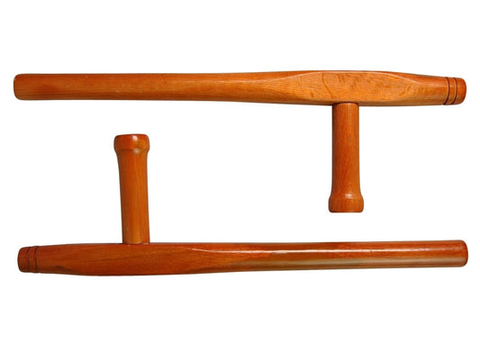 Roteiche Holz Tonfa, rund 51 cm (Paar)
