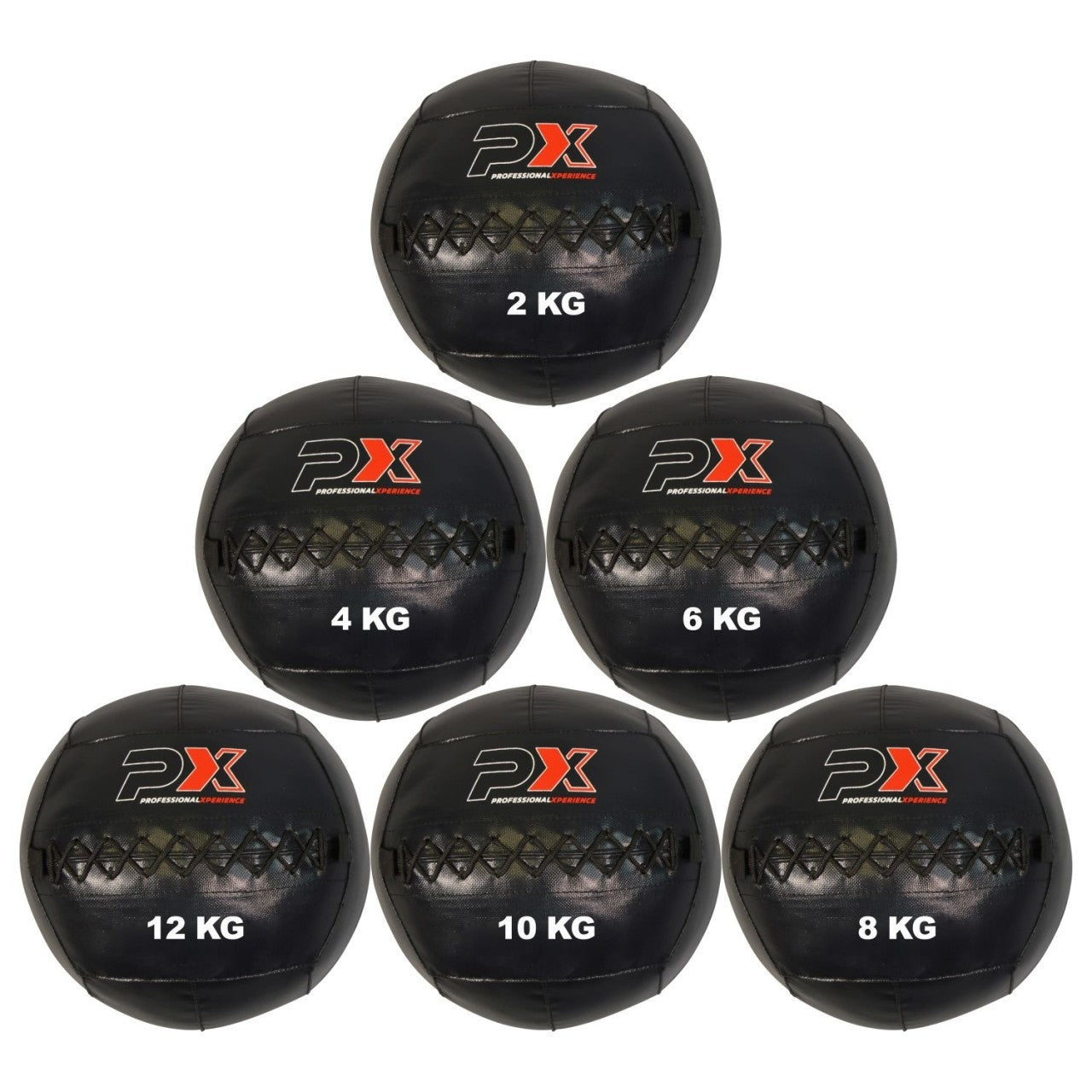 Wall Ball, Medizinball, PVC schwarz ideal für Koordinationstraining