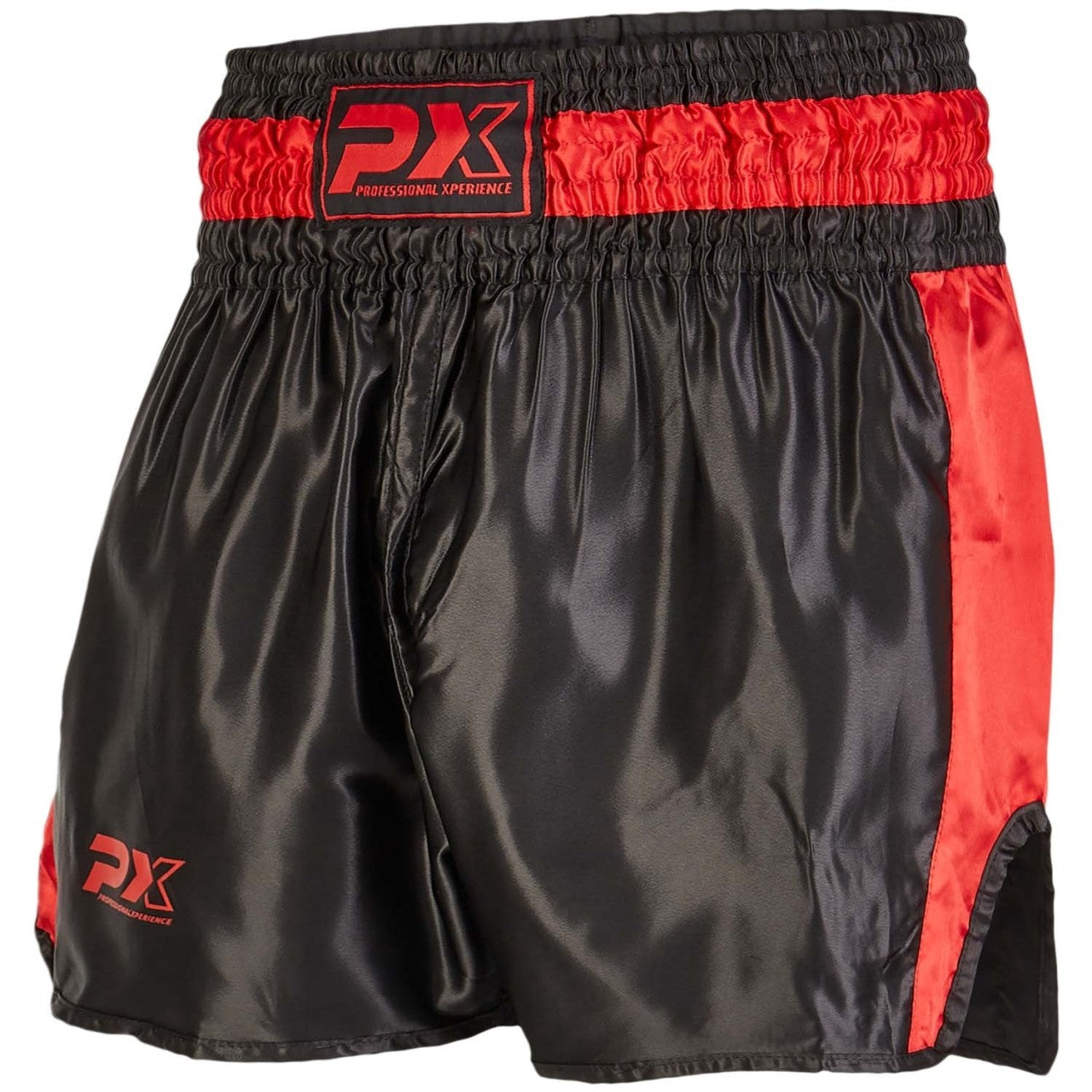 PX Thai Shorts, "Contender" schwarz-rot