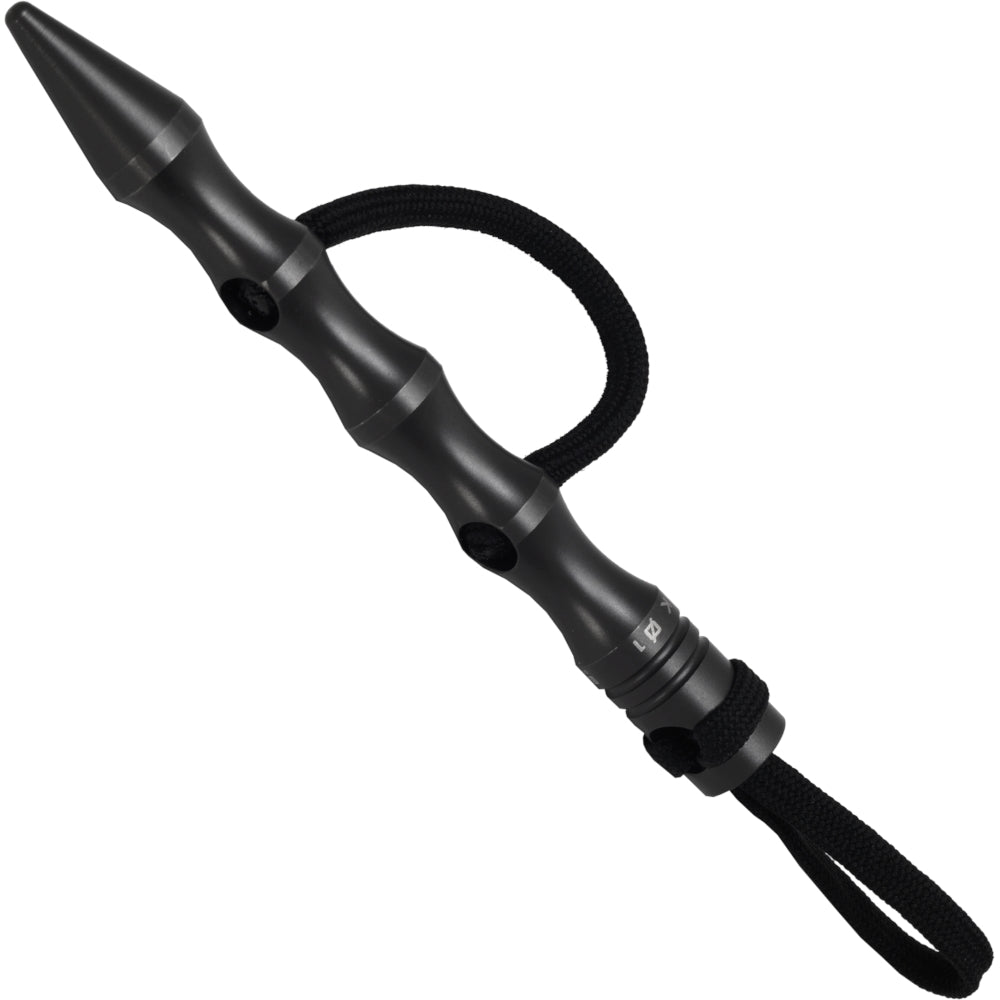 BlackField Kubotan titanbeschichtet mit Kordel, schwarz 12,5 cm