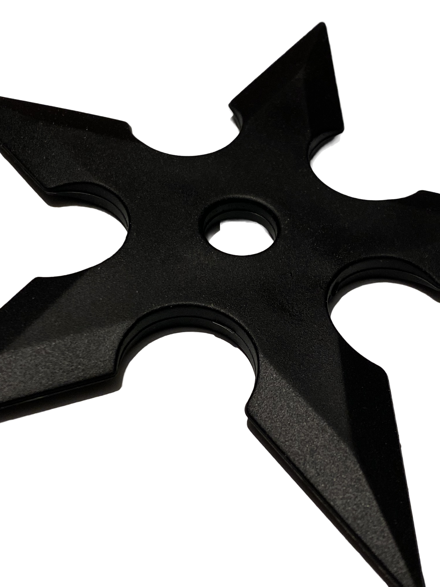 Trainingswurfstern aus Gummi, schwarz 12 cm