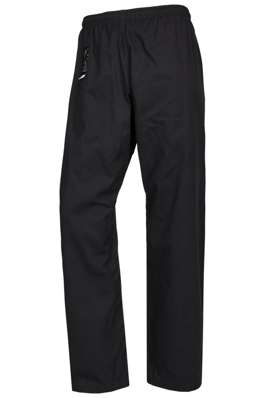 Kampfsporthose Standard 8 oz schwarz Elastikbund - Karate, Taekwondo