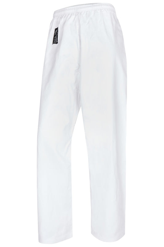 Kampfsporthose Standard 8 oz weiß Elastikbund - Karate, Taekwondo