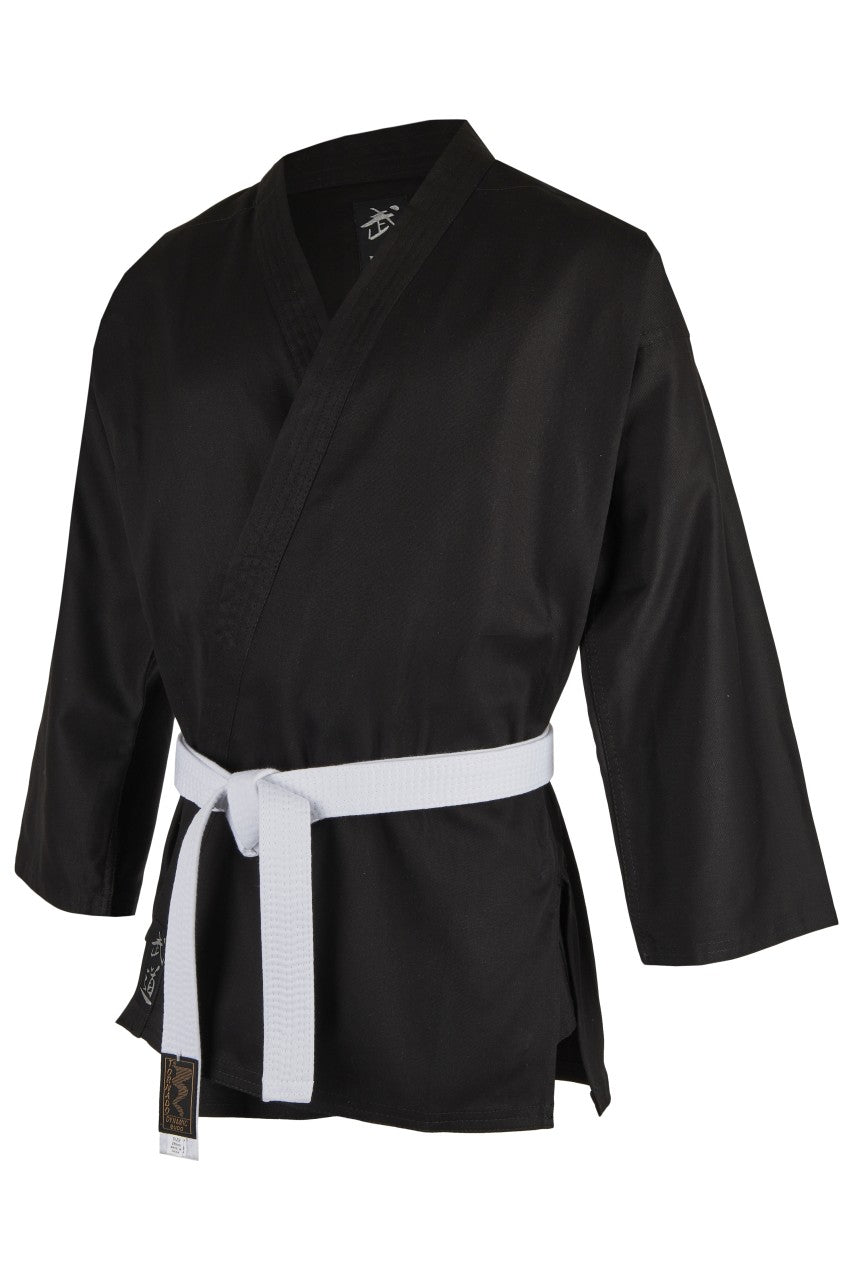 TEKKA BUDO Karatejacke Schwarz 8oz - Kampfsport Jacke Größe 140-200