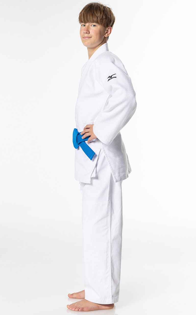 MIZUNO Judoanzug KEIKO weiß - 650g Mischgewebe - Judo Gi SET Judojacke, Judohose mit Schnürbund