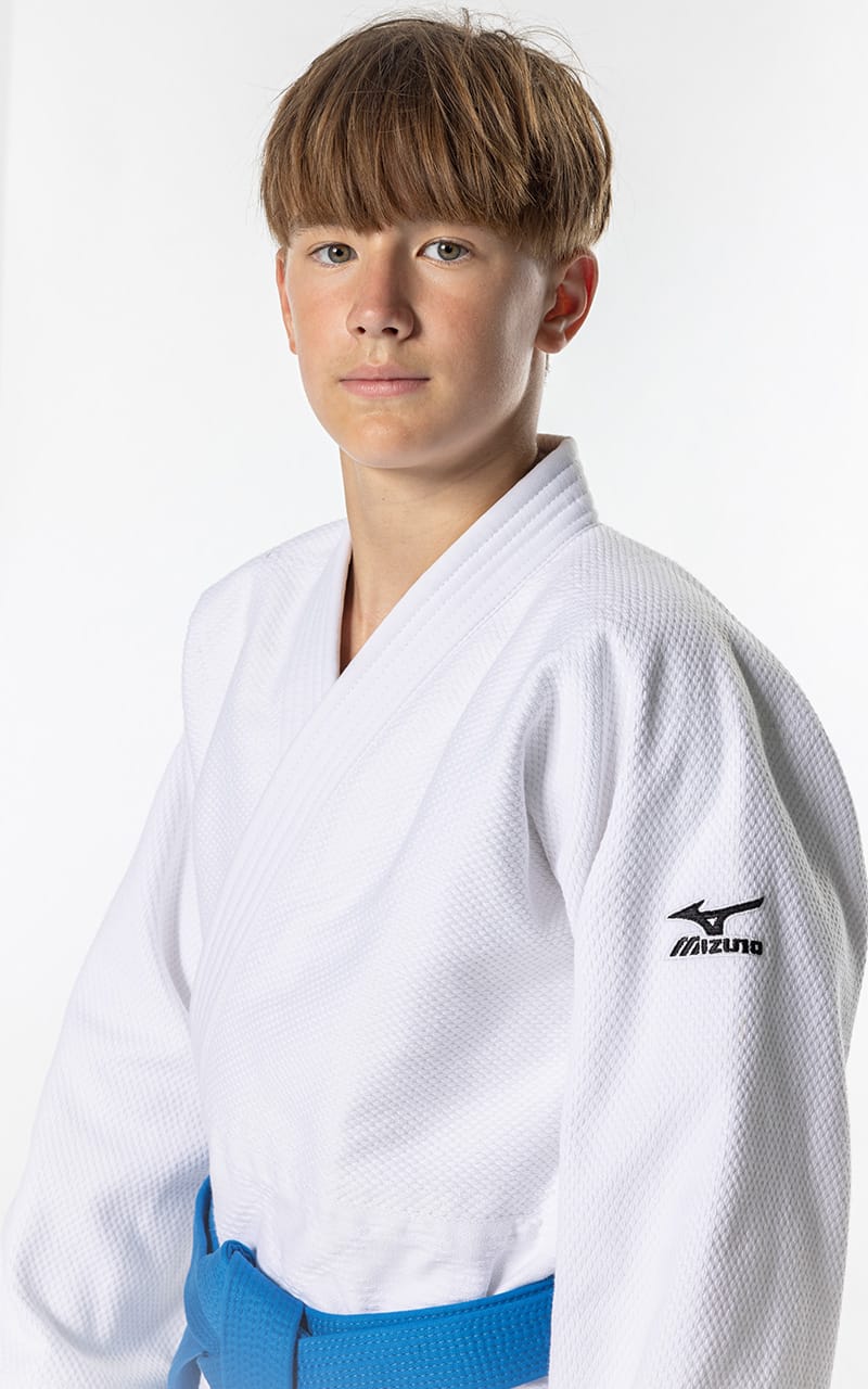 MIZUNO Judoanzug KEIKO weiß - 650g Mischgewebe - Judo Gi SET Judojacke, Judohose mit Schnürbund