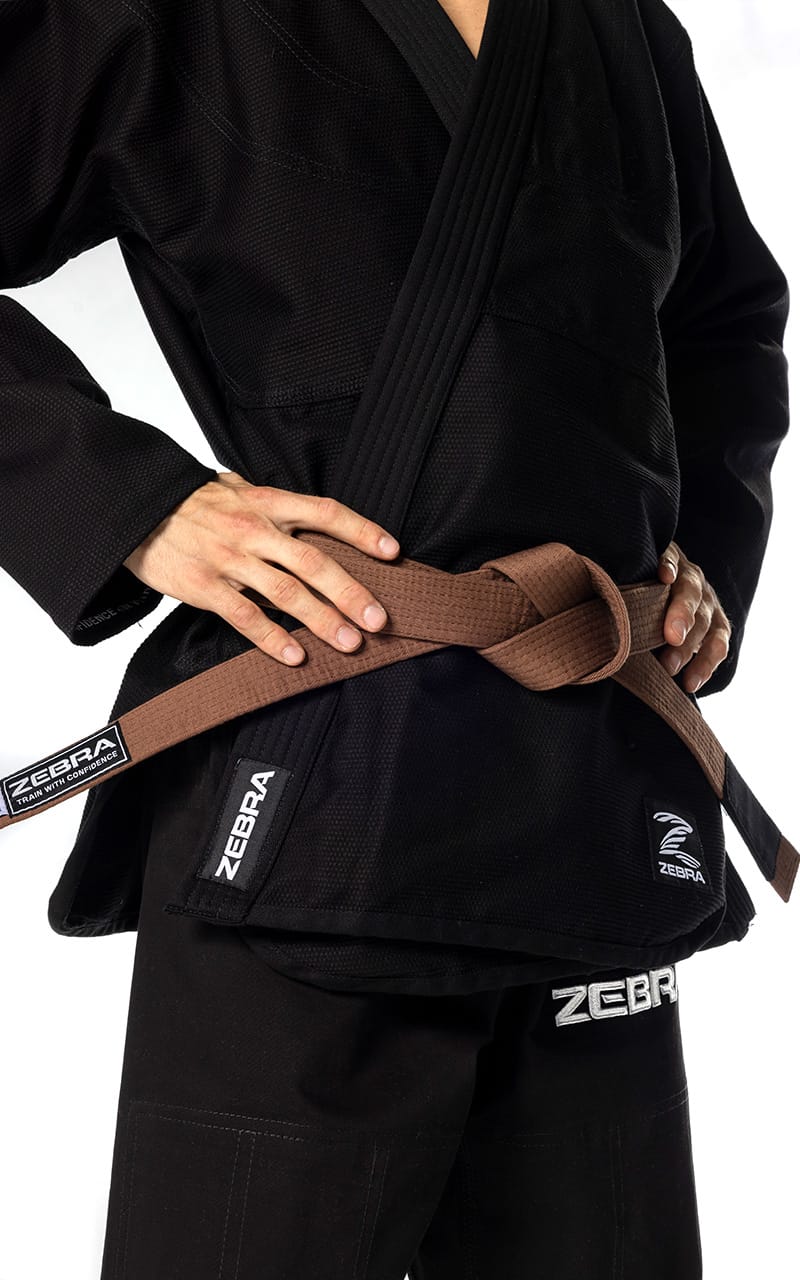 ZEBRA BJJ Anzug Guerreiro schwarz - Brazilian Jiu Jitsu Gi 350g