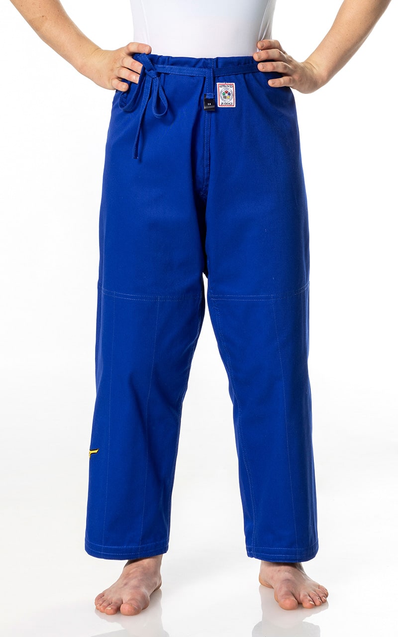 MIZUNO Judo Hose Yusho III IJF blau - 750g Mischgewebe - Judohose mit Schnürbund