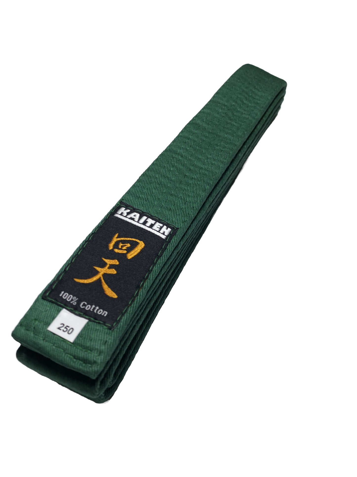 KAITEN Karategürtel Grün - 4 cm Breit - Baumwolle Grüngurt - Länge 230 bis 350 cm