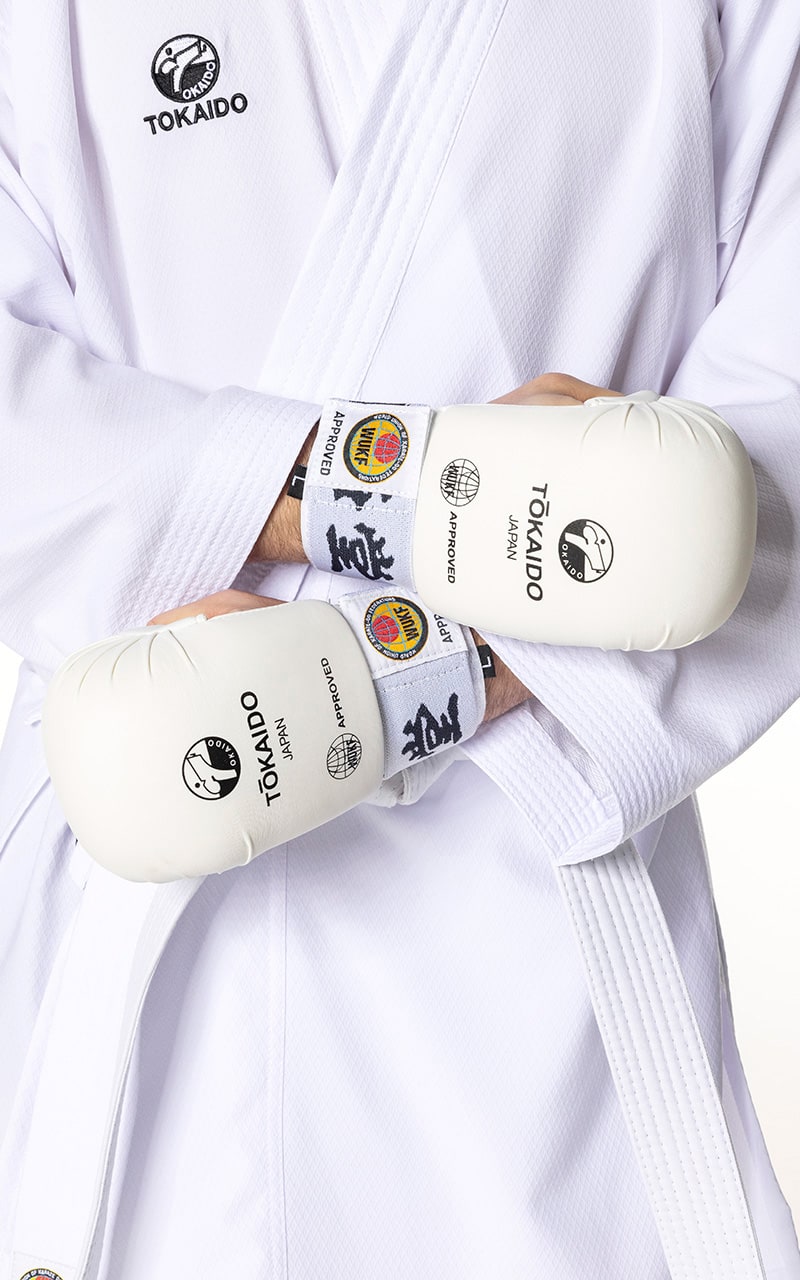 Karate Faustschützer, TOKAIDO Kanji, WUKF - Weiß