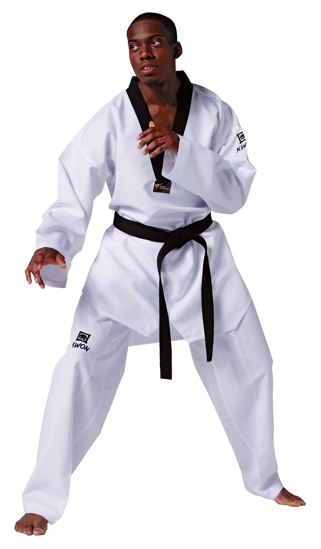 KWON (R) Taekwondo Anzug Revolution schwarzes Revers