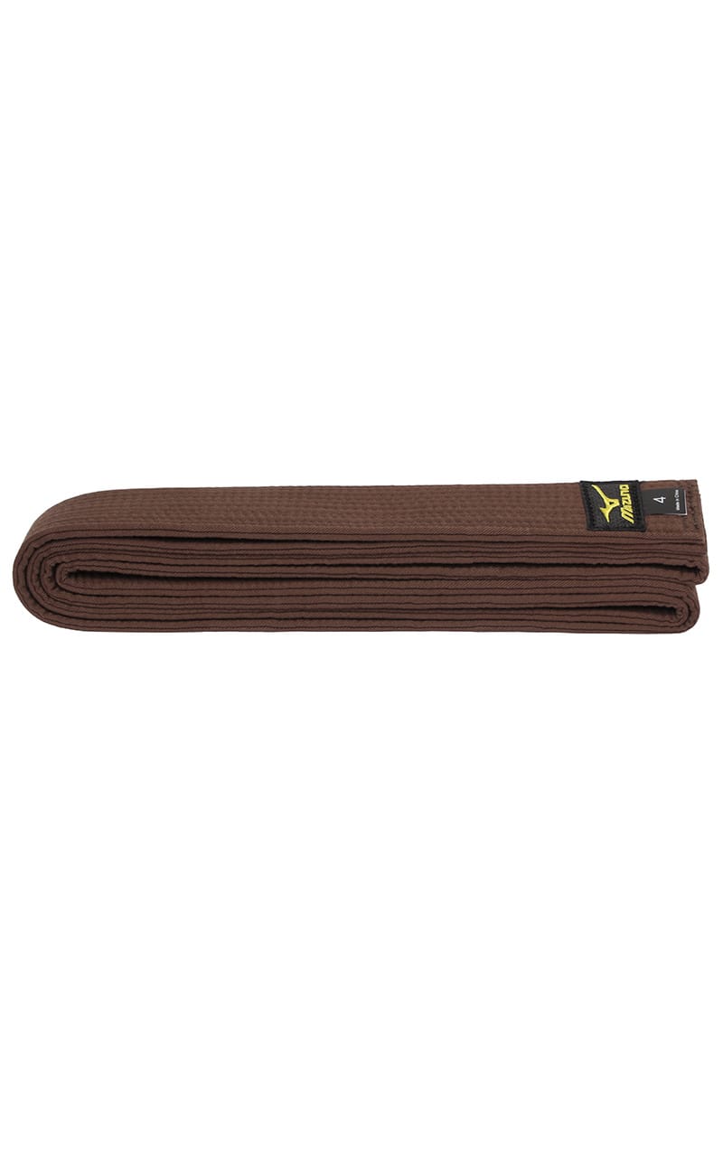 MIZUNO Judogürtel Braun - 4,5 cm Breit - Feste Baumwolle