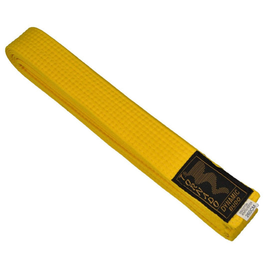 Karategürtel gelb - einfarbig - 4 cm breit - Gelbgurt Karate