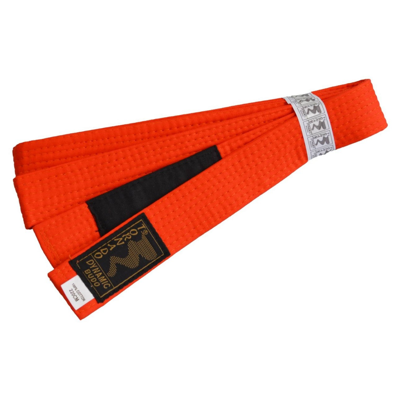 Kinder BJJ Brazilian Jiu-Jitsu Gürtel orange mit Bar Balken