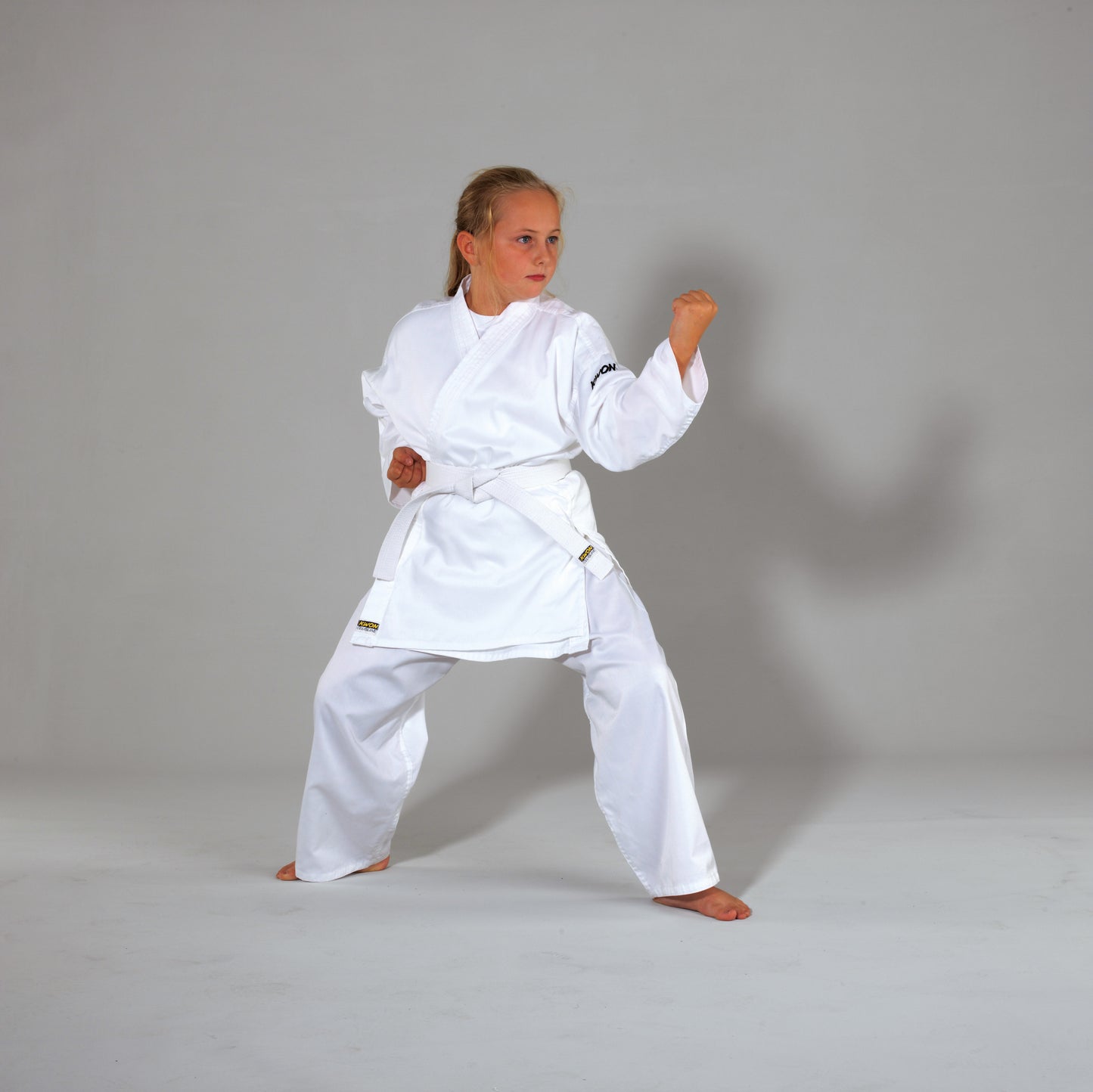 KWON (R) Karateanzug Clubline Basic - weiß 6,5 oz - Kinder Karate Gi
