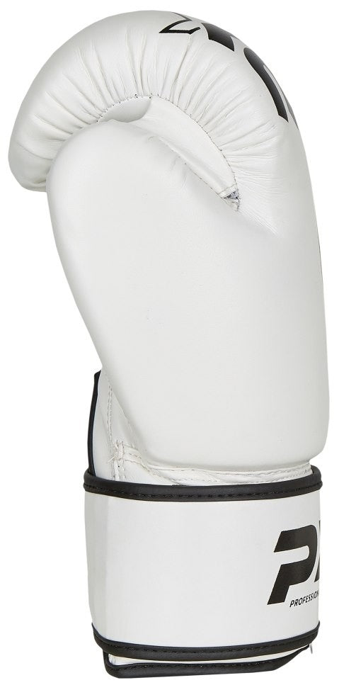 PX Boxhandschuhe SPARRING, Kunstleder weiß-schwarz 8-16 Oz - Gepolsterte Trainingshandschuhe