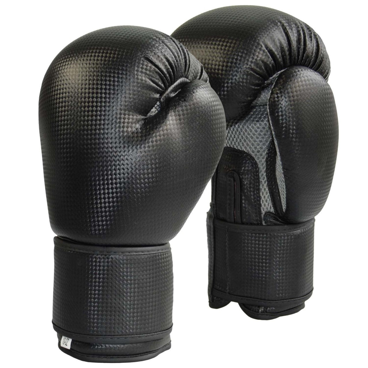Boxhandschuhe Carbon Optic schw-Mesh grau – ergonomische Passform, mit Klettverschluss