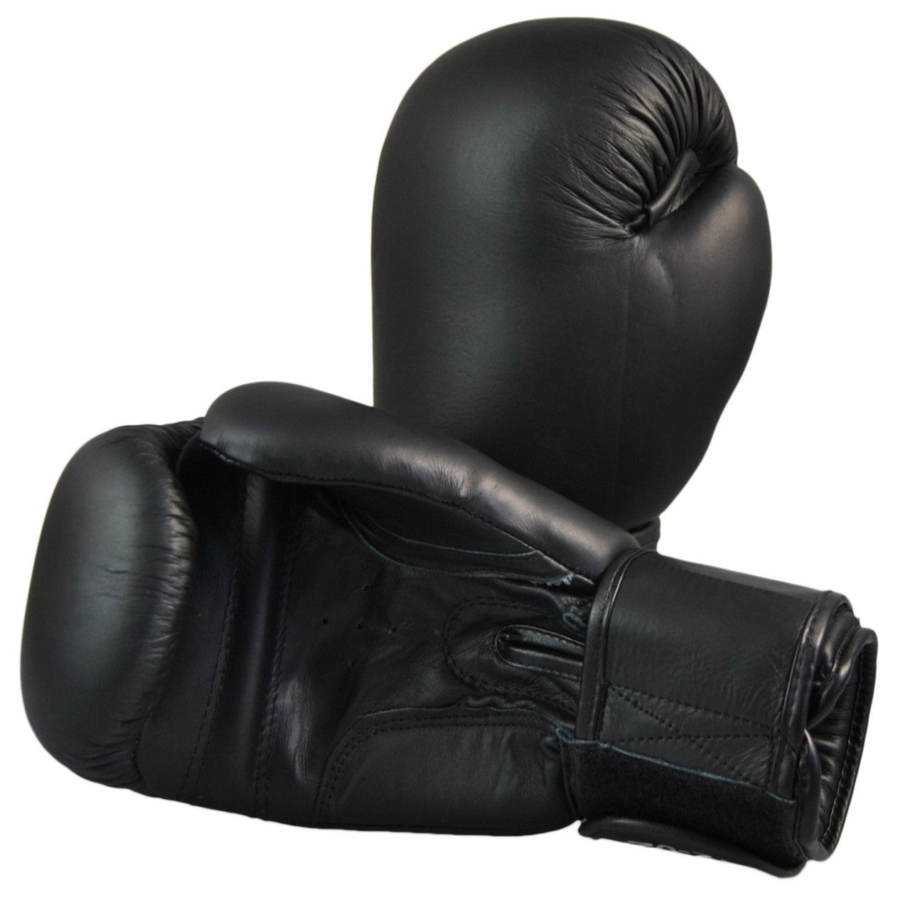 TEKKA BUDO Boxhandschuhe Top-Modell schwarz Echtleder 8-14 Oz - Gepolsterte Trainingshandschuhe