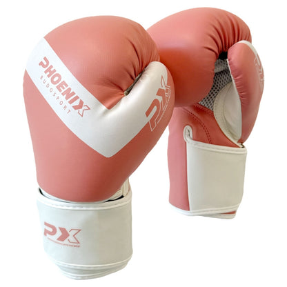 PX Kids Glove Boxhandschuhe pink-weiß 2-8 Oz - Gepolsterte Trainingshandschuhe