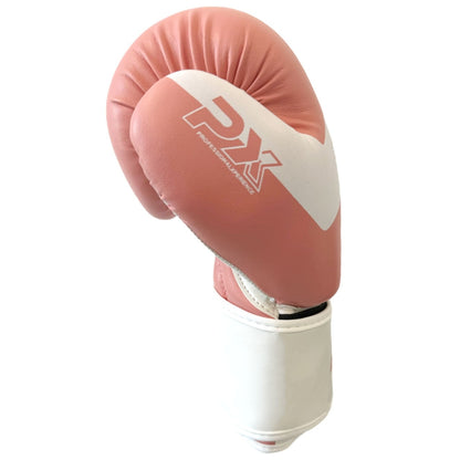 PX Kids Glove Boxhandschuhe pink-weiß 2-8 Oz - Gepolsterte Trainingshandschuhe