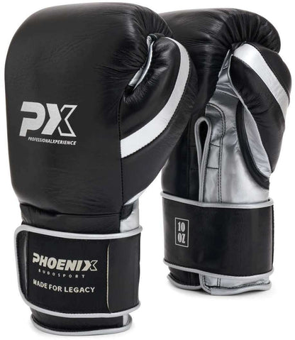 PX LEGACY Pro Kunstlederre Combat Train Boxhandschuhe, Klett 8-16 Oz - Gepolsterte Trainingshandschuhe