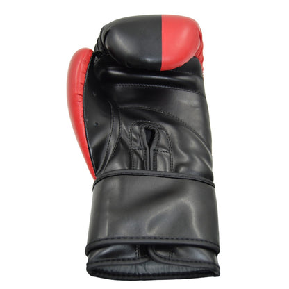 PX Boxhandschuhe "Prepared to Fight" Kunstleder schwarz-rot 2-16 Oz - Gepolsterte Trainingshandschuhe