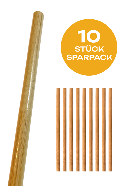10er Pack Escrima Stock Rattan hell 65 cm - Stick Arnis Kali Waffentraining