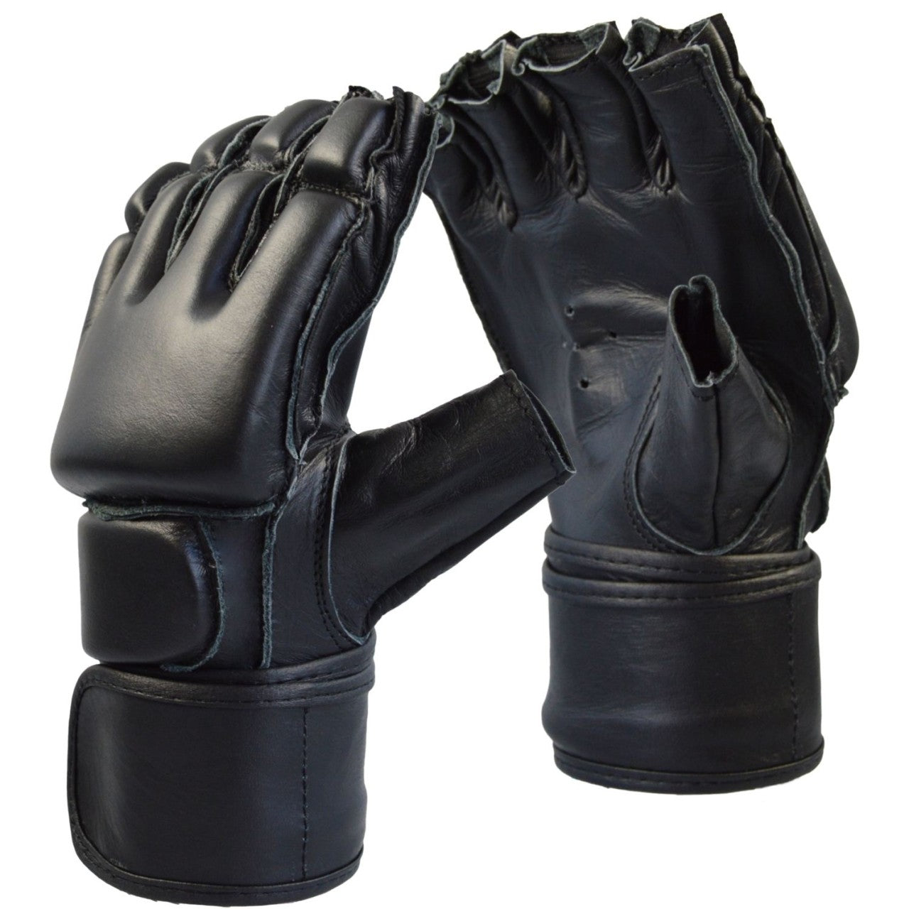 Free-Fight Handschuhe Leder – ergonomische Passform, mit Klettverschluss