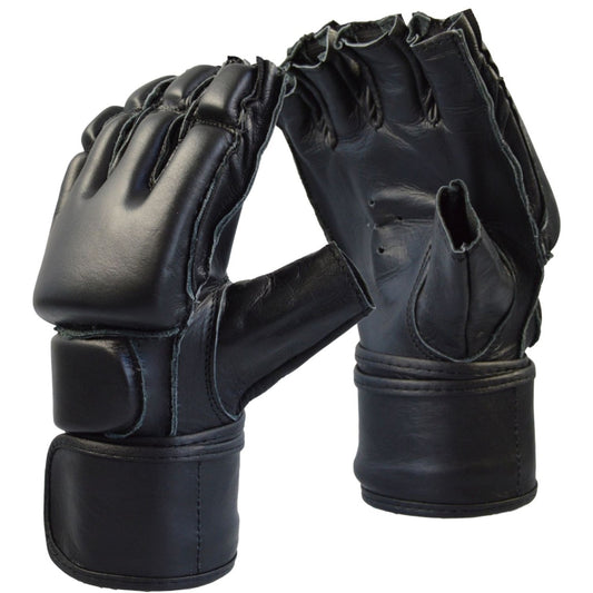 Free-Fight Handschuhe Leder – ergonomische Passform, mit Klettverschluss