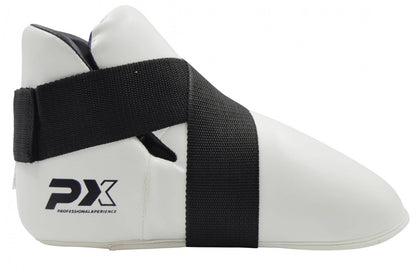 PX Fußschützer Kunstleder blau - Karate, Taekwondo, Kickboxen - Kampfsport Schützer