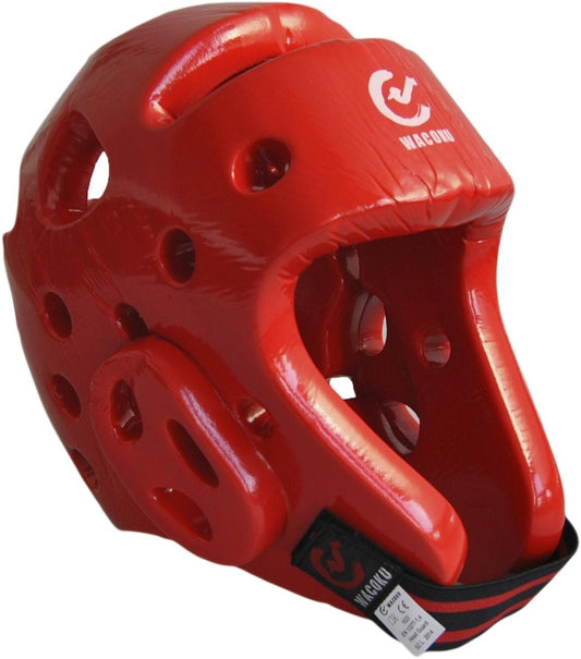 WACOKU WTF-Kopfschutz rot ergonomische Passform – mit Klettverschluss