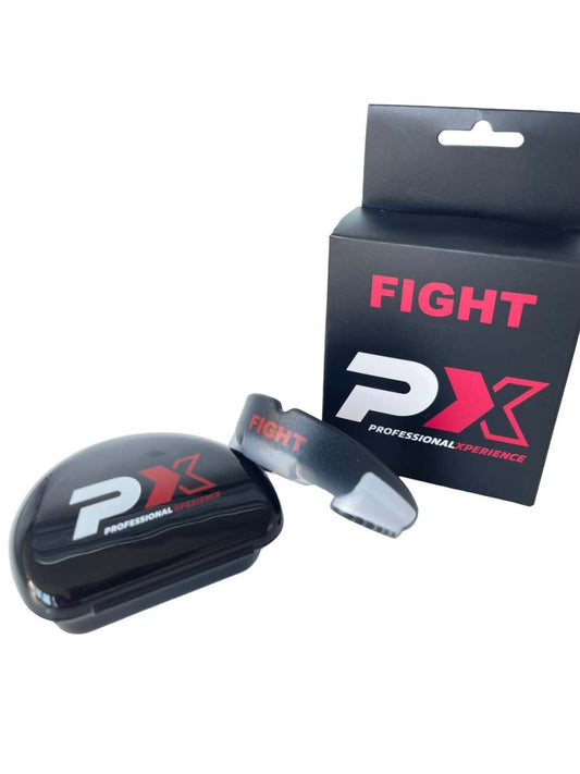 PX Zahnschutz FIGHT schwarz inkl. Box Trainingswaffe aus Kunststoff