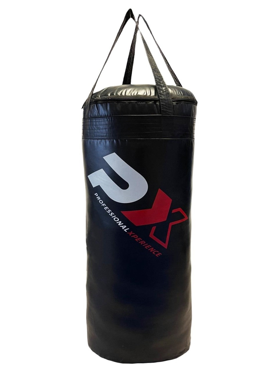 PX Boxsack EXTRA 130 x 50 cm, gefüllt 45 kg, schwarz, Boxen, Kickboxen, Fitness, Training