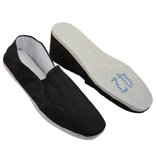 Tai Chi Schuhe schwarz mit Stoffsohle, Qigong, Kung Fu