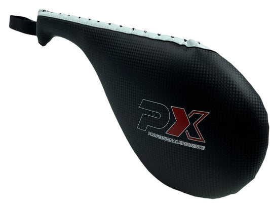PX Taekwondo Single - Mitt Kunstleder schwarz-weiß