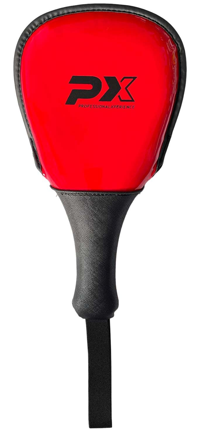 PX Taekwondo Mitt Power - Handpratze mit Schlaufe - Doppel Mitt rot