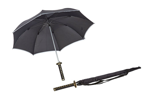 Samurai-Schwert-Regenschirm 104 cm – Hochwertig & einzigartig für Kampfsportfans