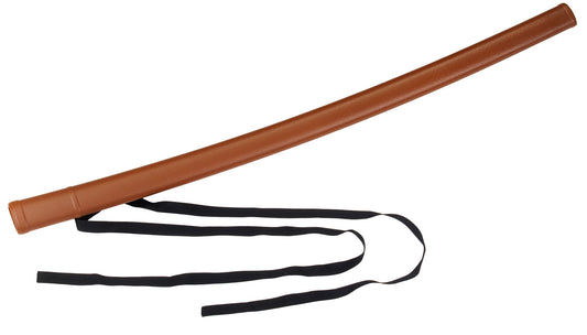 Schwertscheide braun 80 cm für Bokken mit Gürtelband, Bokkenscheide Saya