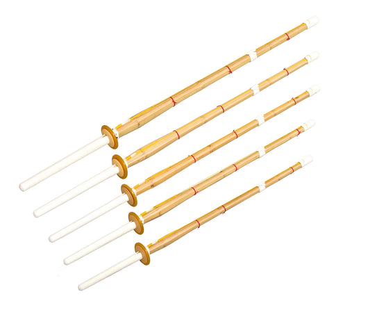 Robuste Bambus Trainingswaffe mit Rindsledergriff - 100 cm, sicher & flexibel