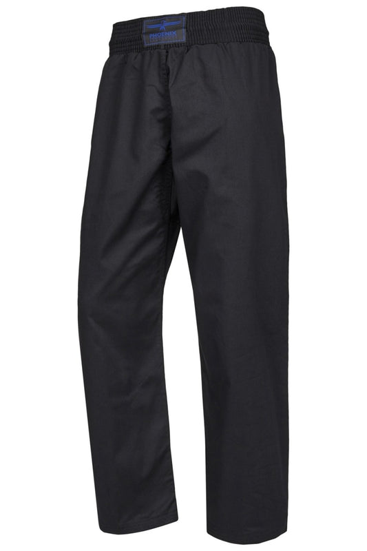 PX Allstyle Hose schw – weiter Schnitt für hohe Kicks, elastischer Bund mit Kordelzug