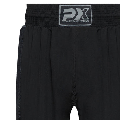 PX All Style Kickboxhose Legacy - schwarz Mesh - Kickboxen, Pointfighting - Größe 130 bis 200 cm