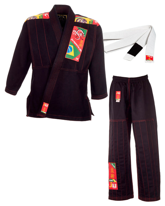 BJJ-Anzug Kids schwarz - Brasilian Jiu-Jitsu Kinder