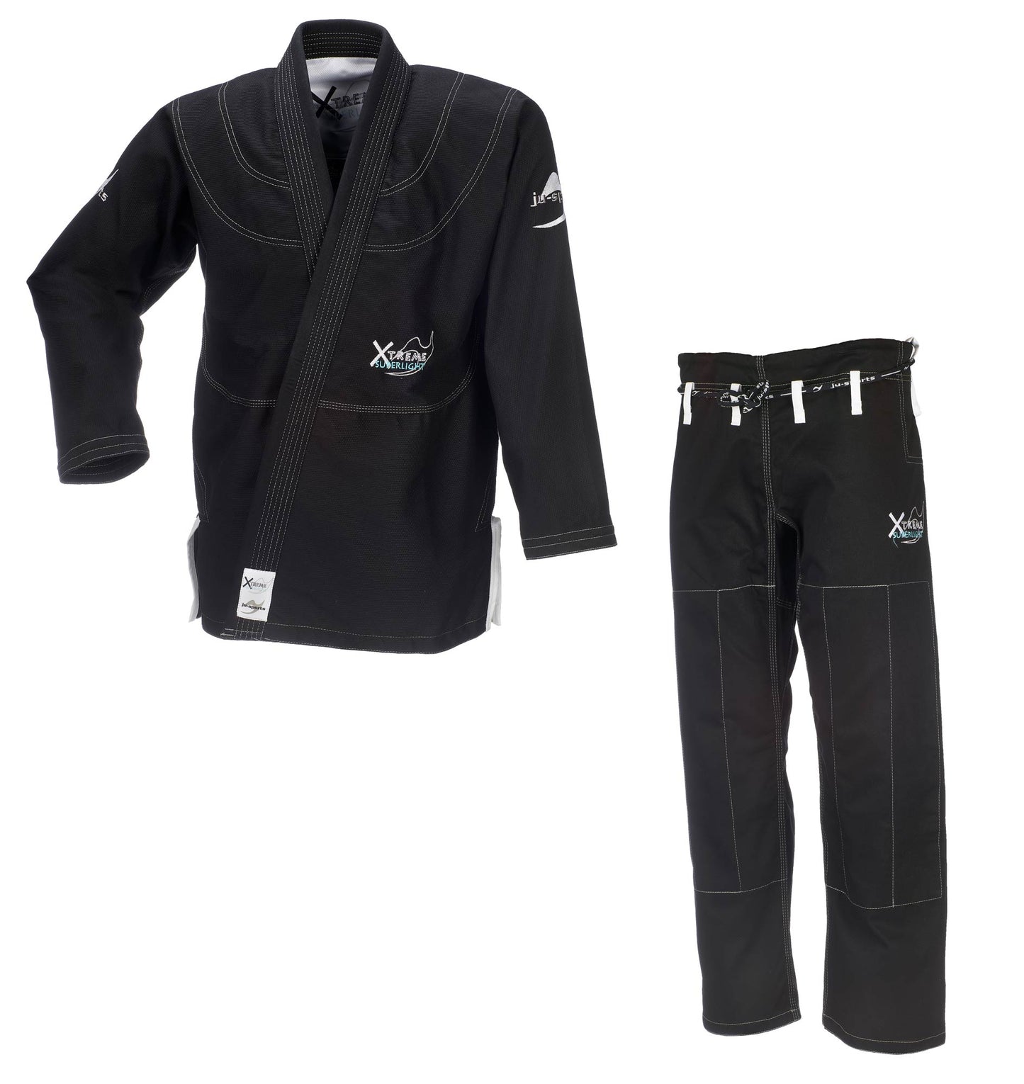 BJJ-Anzug Xtreme Superlight C19 schwarz Brasilian Jiu-Jitsu Gi