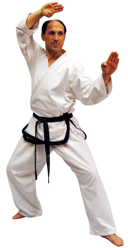 Taekwondo Anzug Meister-Dobok Traditional weiß-schwarz
