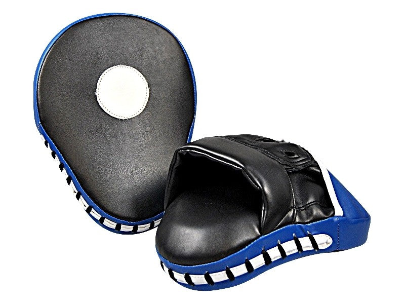 TEKKA BUDO Handpratzen (Paar) - Kunstleder - gekrümmte Form - schwarz-blau