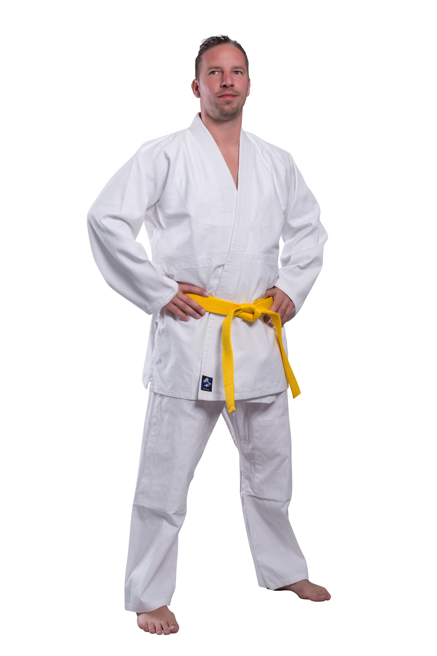 Aikidoanzug Basix - weiß - 380g - Aikido Gi Set - Aikidojacke, Aikidohose, Aikidogürtel - Einsteiger Anzug