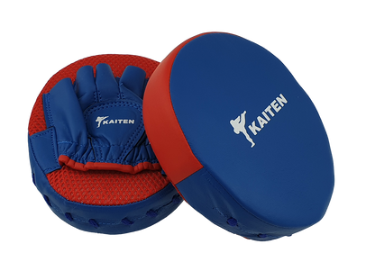 KAITEN Kinder Pratzen (Set) blau-rot - leicht, extra weich - Kampfsport Handpratze
